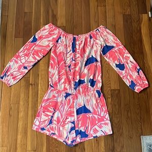 Small Lilly Pulitzer Lana Off-The-Shoulder Romper